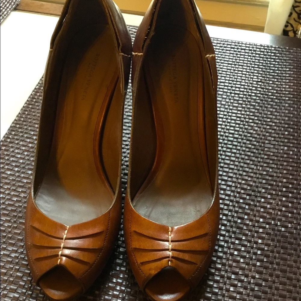 Bottega Veneta Peeptoe Heels